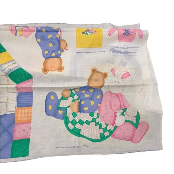 Once Upon A Time Fabric Panel Baby Nursery Quilt Bib Crib Headboard Sewing Gift - Picture 5 of 6